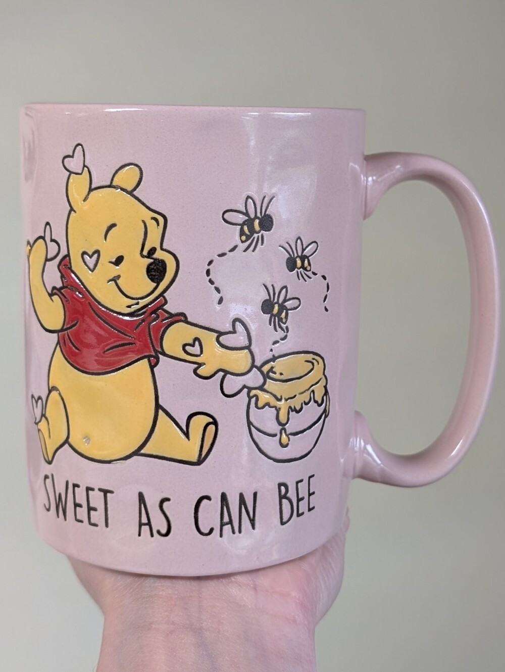 Disney Winnie The Pooh SWEET AS CAN BEE Pooh Bear Mug Heart Hunny & Bee Design🐝